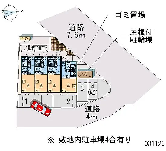 ★手数料０円★水戸市東赤塚　月極駐車場（LP）